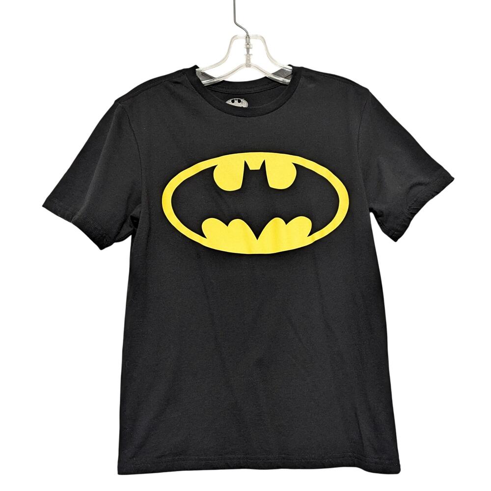 Batman Shirt‎ Youth XL Black T-Shirt Logo DC Comics Superhero Graphic Boys Tee